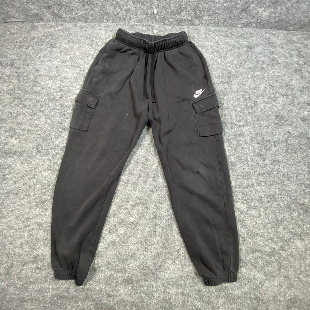 Nike Womens Fleece Cargo Pants Black Joggers DQ5196-010 XS